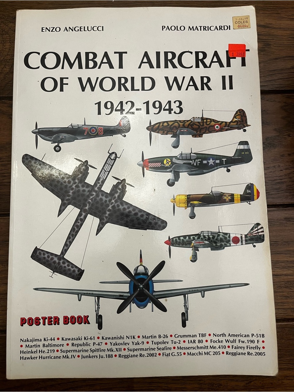 Combat Aircraft of World War II 1942-1943 Poster Book - White Cover